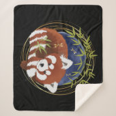 Panda rouge FIRE FOX couverture Sherpa 3 tailles (Devant)