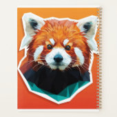Panda rouge géométrique (Dos)