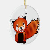 Panda Rouge Keramisch Ornament (Rechts)