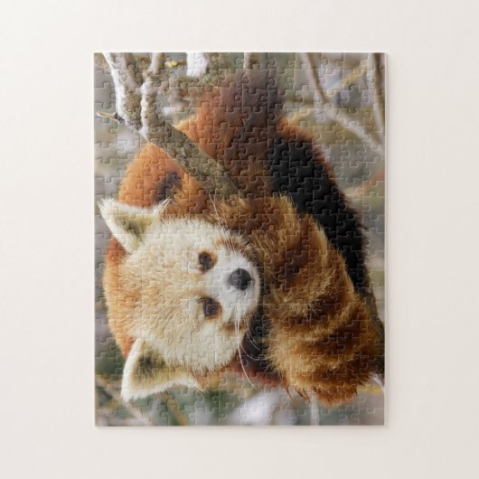 Panda rouge mignonne sur SnowTree Jigsaw Puzzle (Vertical)