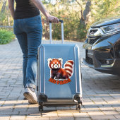 PANDA ROUGE - STICKER DE NURSERIE (Valise Insitu)