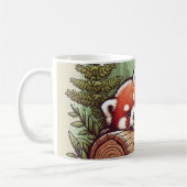 Panda rouge tasse à café (Gauche)