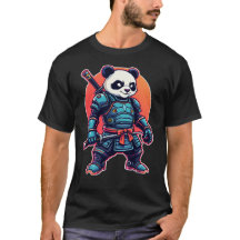 Panda Samurai Robot Style Uniek Cyberpunk Dier