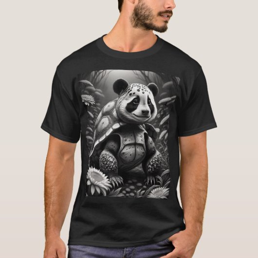 Panda schildpad mythisch wezen t-shirt (Voorkant)