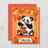 Panda selivition jubileum kaart (Voorkant / Achterkant)