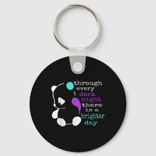 Panda Semicolon Gift Suicide Prevention Awareness Sleutelhanger