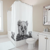 Panda Shower Curtain Douchegordijn (In situ)