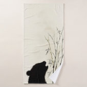 Panda Silhouette (Serviette de bain)
