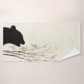 Panda Silhouette Badhanddoek (Badhanddoek)