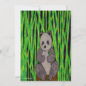 Panda (simple) - Carte de vœux (Devant)