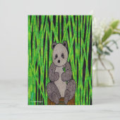 Panda (simple) - Carte de vœux (Debout devant)
