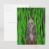 Panda (simple) - Carte postale (Devant / Derrière)