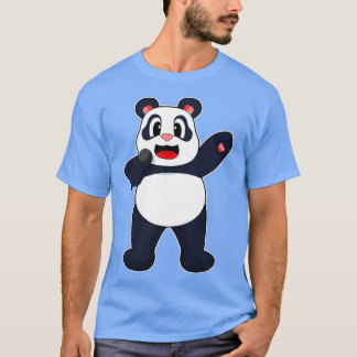 Panda Singer Microfoon T-shirt