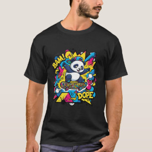Panda Skateboarder T-shirt