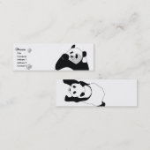 Panda - Skinny Mini Visitekaartje (Voorkant / Achterkant)