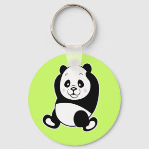 Panda sleutelhanger Green