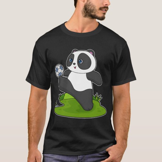 Panda Soccer-speler T-shirt (Voorkant)