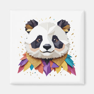 Panda speels Schattig leuk dier kleurrijk vrolijk Magneet