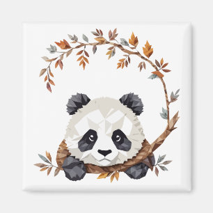 Panda speels Schattig leuk dier kleurrijk vrolijk Magneet