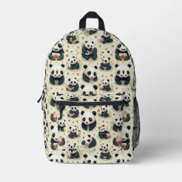 Panda Speelt 1 Bedrukte Rugzak