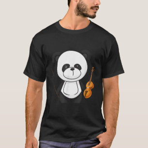 Panda Spelen Violin T-shirt
