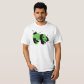 Panda spits wit t-shirt (Voorkant volledig)