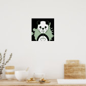 panda splatz. poster (Keuken)