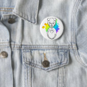 panda splatz. ronde button 5,7 cm (In situ)
