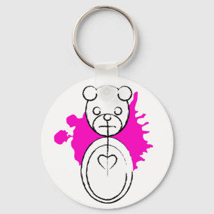 panda splatz. sleutelhanger