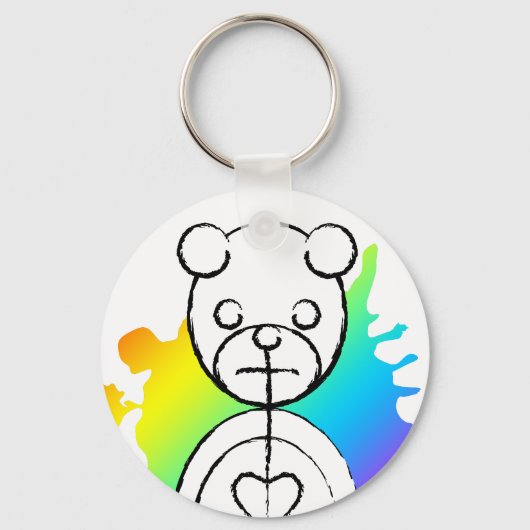 panda splatz. sleutelhanger (Voorkant)