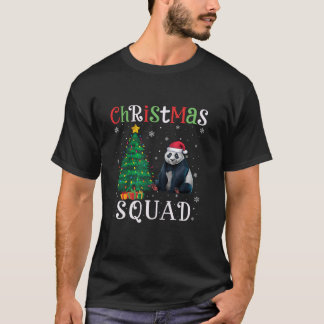 Panda Squad Jongens Meisjes Kinder Kerstboom Licht T-shirt