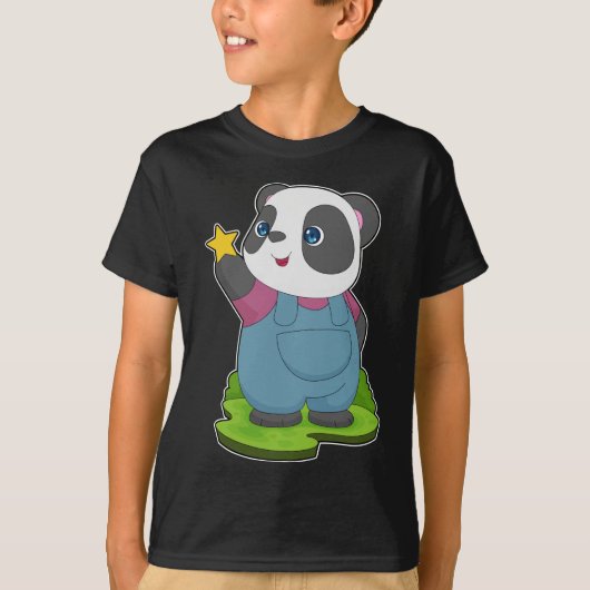 Panda Star T-shirt (Voorkant)