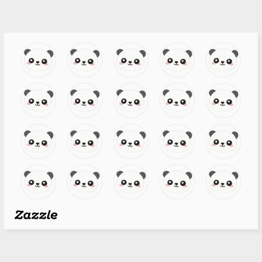 panda stickers (Feuille)