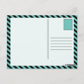 panda strepen briefkaart (Achterkant)