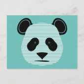 panda strepen briefkaart (Voorkant)