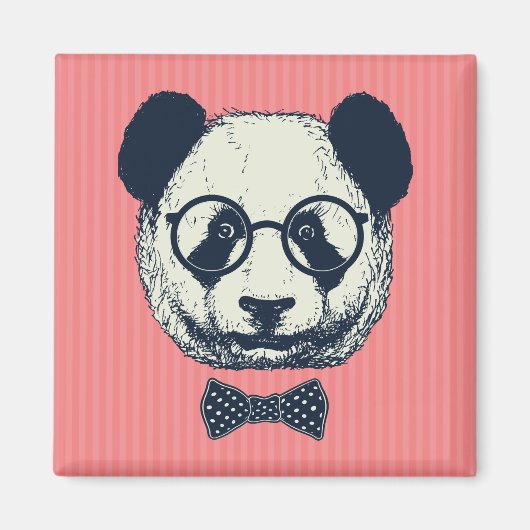 Panda Stripes Magneet (Voorkant)