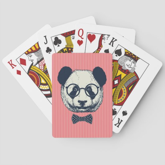 Panda Stripes Pokerkaarten (Achterkant)