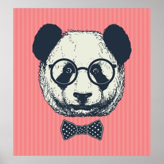 Panda Stripes Poster (Voorkant)