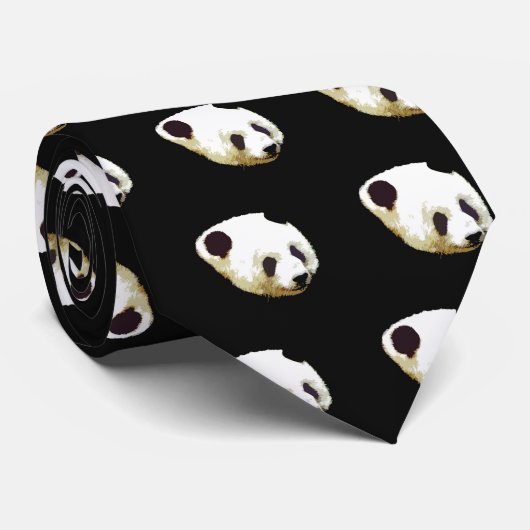 Panda Stropdas (Opgerold)