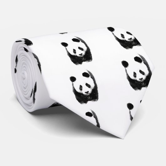 Panda Stropdas (Opgerold)