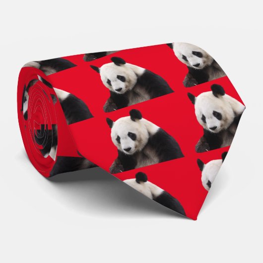 Panda Stropdas (Opgerold)