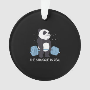 Panda Struggle Est Véritable Ours Deadlift Gym Dr