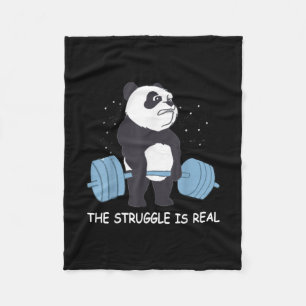 Panda Struggle is een echte Beer dodelijk grappige Fleece Deken