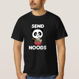 Panda stuurt Noods Ramen Cute Kawaii Noodle T-shirt