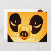 Panda Style Ballon Briefkaart (Voorkant / Achterkant)