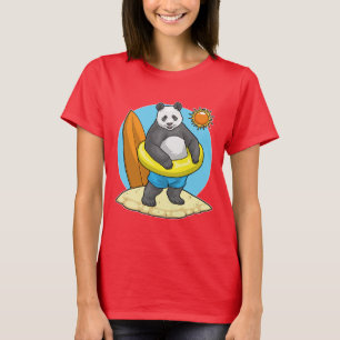 Panda Summer Beach T-shirt