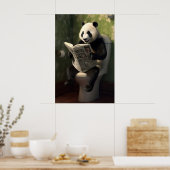 Panda sur Impression de Toilettes, Art de Paroi de (Cuisine)