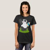 Panda Surfer Surfboard T-shirt (Voorkant volledig)