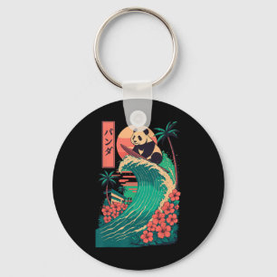 Panda surft Japans _2 Sleutelhanger