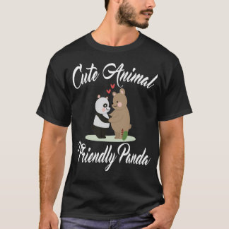 Panda, T-Shirt amical animal mignon, T-Shirt